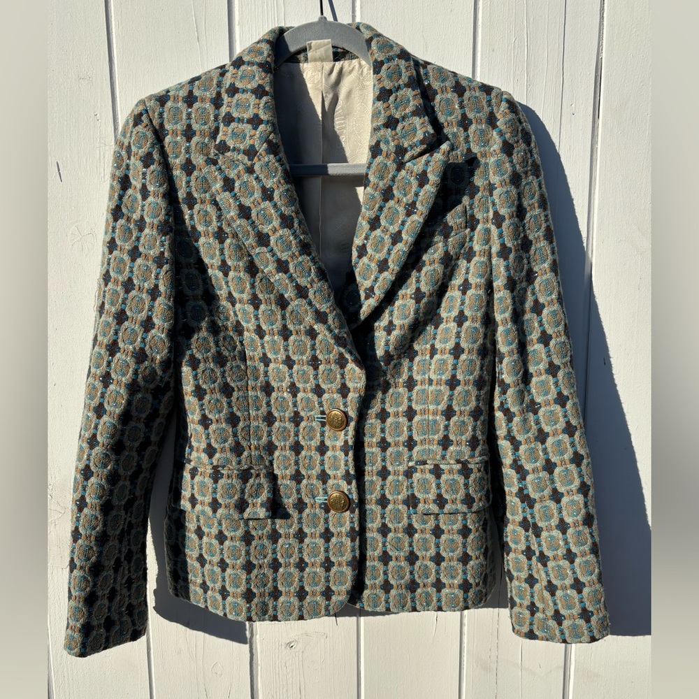 Vtg Juicy Couture Boucle Blazer Small